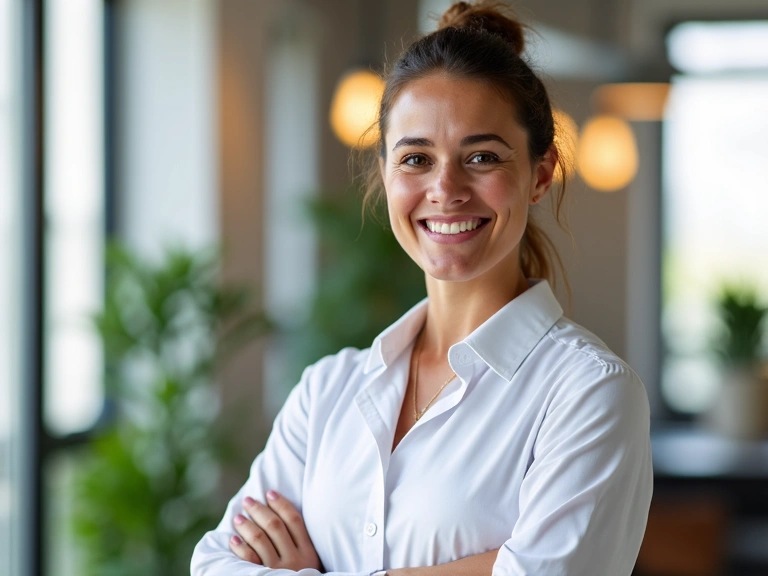 Nutrizionista professionista sorridente